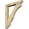 Ekena Millwork Balboa Traditional Rough Sawn Bracket w/ Offset Brace, Douglas Fir, 6"W x 38"D x 44"H BKT0604X38X44BOA01RDF - alternate 1